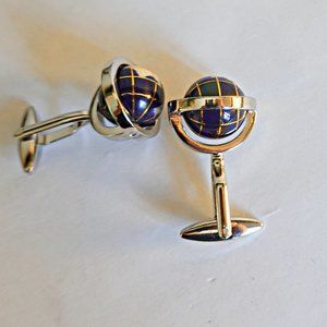 Spinning Globe Cufflinks